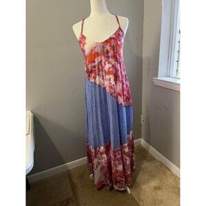 Charlie Jade floral Maxi Dress pleated size xs
